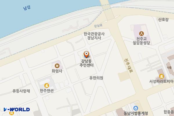 (재)진주문화예술재단 위치 지도 — 경상남도 진주시 강남로 291번길 10