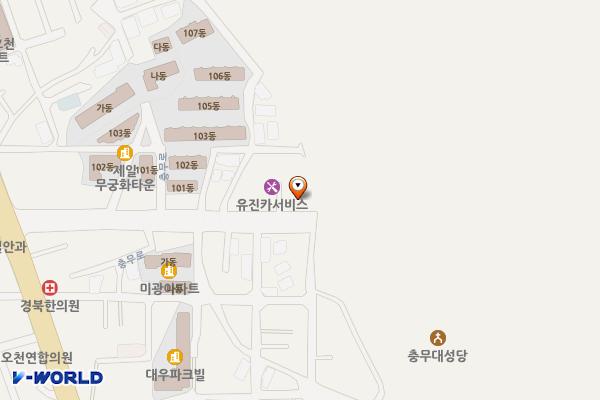 오천읍 노상4 위치 지도 — 경상북도 포항시 남구 오천읍 충무로63
