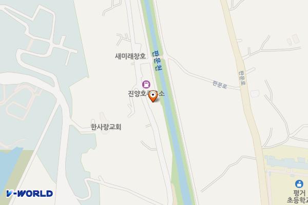 진양호주유소 위치 지도 — 경상남도 진주시 판문오동길 36