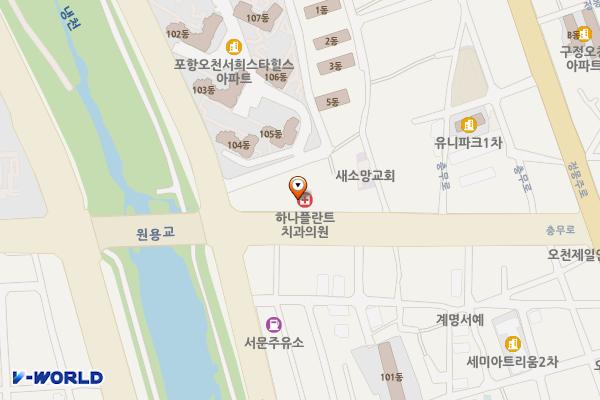 오천읍 노상2 위치 지도 — 경상북도 포항시 남구 오천읍 충무로 5