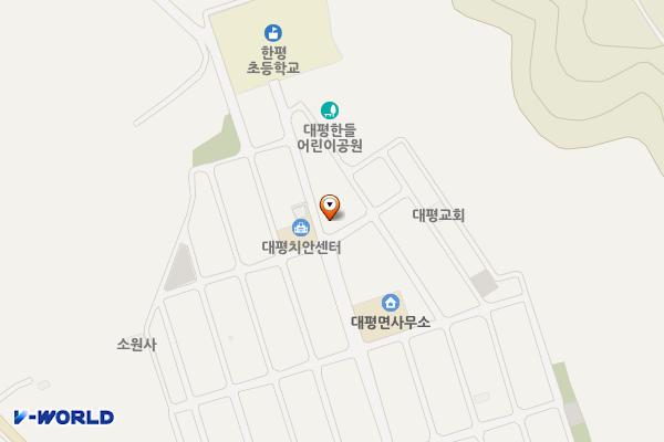 진주대평우체국 위치 지도 — 경상남도 진주시 대평면 한들길 52, 대평우체국