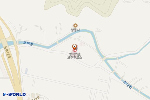 외율보건진료소 위치 지도 — 경상남도 진주시 명석면 외율길 43