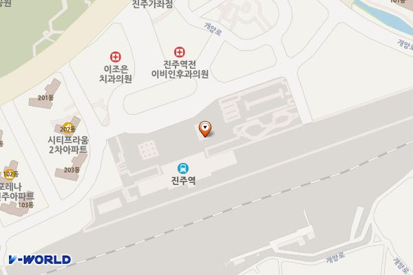 진주역 위치 지도 — 경상남도 진주시 진주역로 130