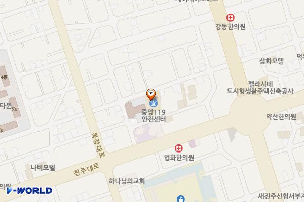 중앙119안전센터 위치 지도 — 경상남도 진주시 북장대로 64번길 14