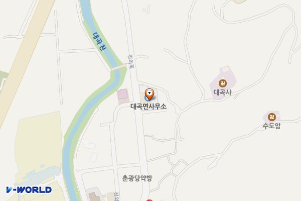 대곡면사무소 위치 지도 — 경상남도 진주시 대곡면 진의로 1094