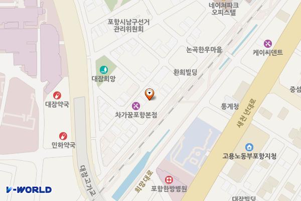 대이동 노상2 위치 지도 — 경상북도 포항시 남구 대이로1번길 20-1