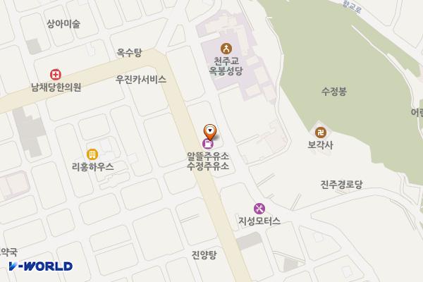 수정주유소 위치 지도 — 경상남도 진주시 장대로 64