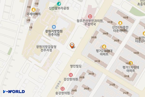 진주다문화가족지원센터 위치 지도 — 경상남도 진주시 진양호로 305