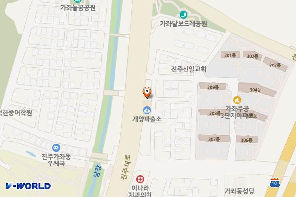 비봉지구대 위치 지도 — 경상남도 진주시 비봉로33번길 2