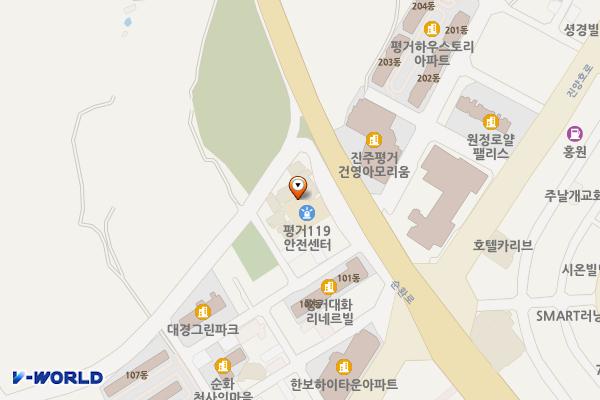 평거119안전센터 위치 지도 — 경상남도 진주시 순환로 565