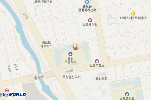 송도동 노상15 위치 지도 — 경상북도 포항시 남구 축항로55