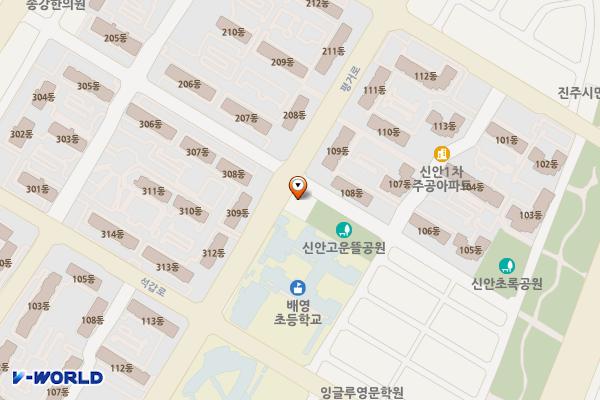 진주신안동우체국 위치 지도 — 경상남도 진주시 평거로 86, 진주신안동우체국 (신안동)