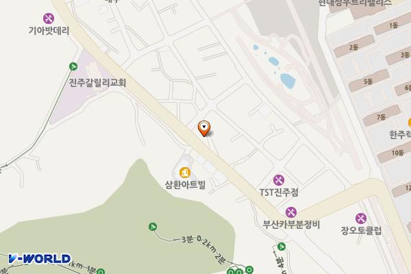사우디주유소 위치 지도 — 경상남도 진주시 천수로 122