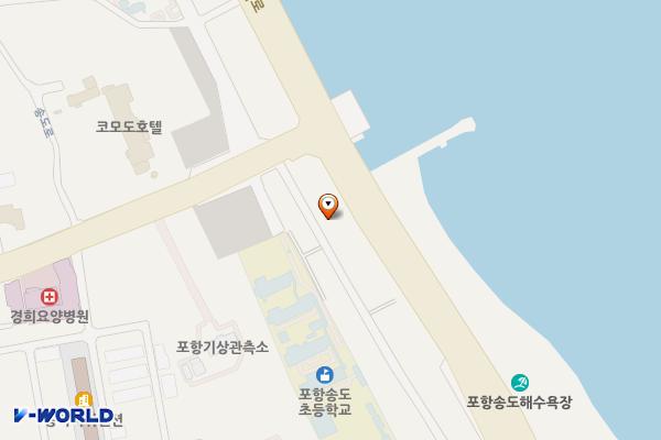 송도동 노상14 위치 지도 — 경상북도 포항시 남구 송도해안길32