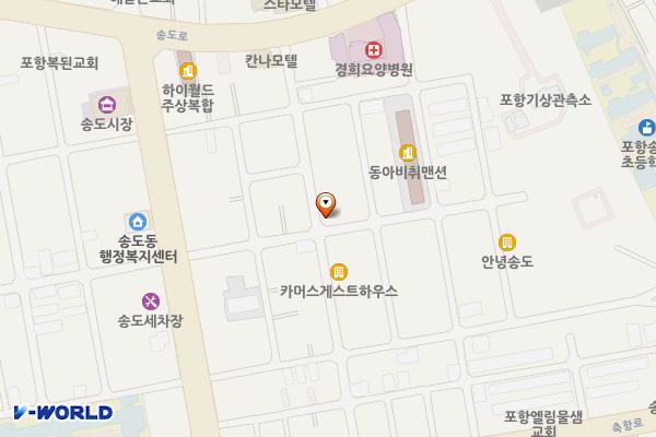 송도동 노상13 위치 지도 — 경상북도 포항시 남구 송림로22번길13