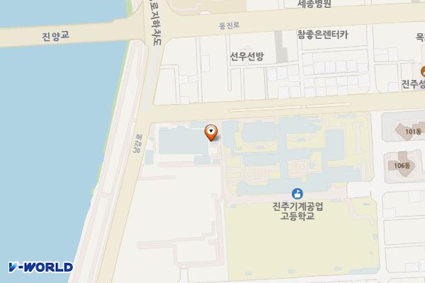경상남도교육청 진주학생수영장 위치 지도 — 경상남도 진주시 도동천로 2