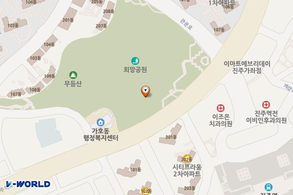 신진주역세권 희망공원 위치 지도 — 경상남도 진주역로 111