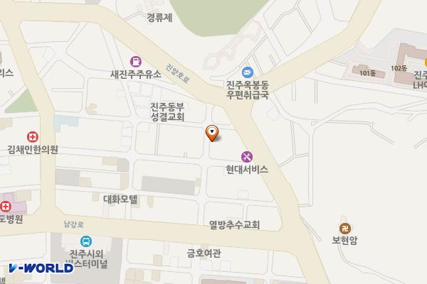 진주비봉어린이도서관 위치 지도 — 경상남도 진주시 향교로 86
