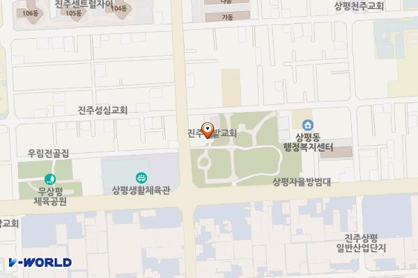 송림공원 위치 지도 — 경상남도 진주시 솔밭로 76-3