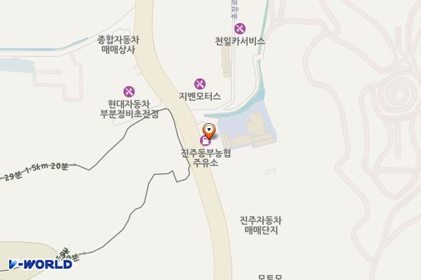 동부농협주유소 위치 지도 — 경상남도 진주시 진산로 230