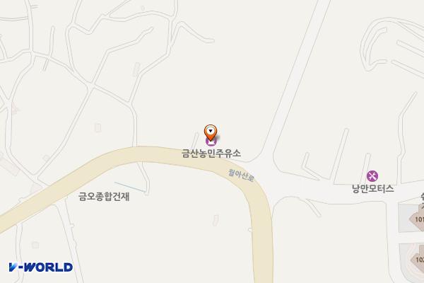 금산농민주유소 위치 지도 — 경상남도 진주시 금산면 월아산로 1900
