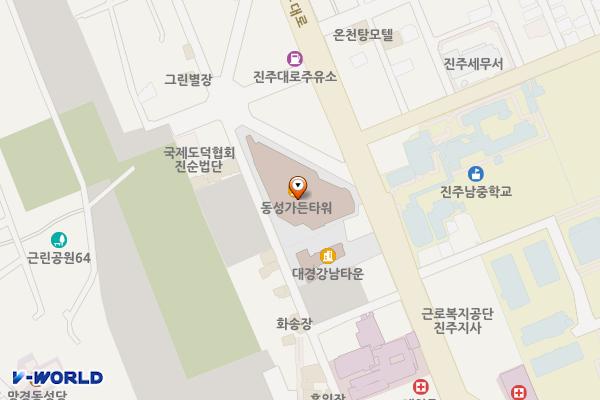 동성가든타워상가 위치 지도 — 경상남도 진주시 진주대로 901