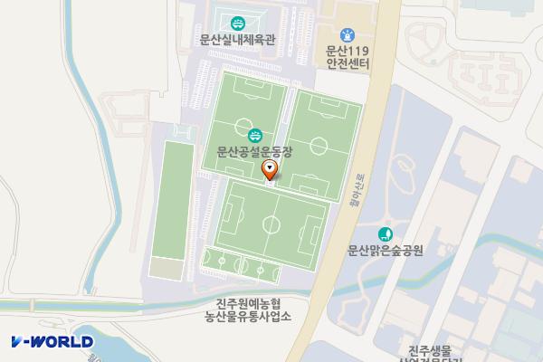 진주스포츠파크(축구장) 위치 지도 — 경상남도 진주시 문산읍 월아산로 973