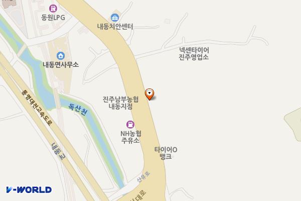 진주내동우체국 위치 지도 — 경상남도 진주시 내동면 순환로 370, 나동우체국