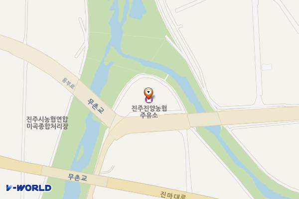 진주진양농협주유소 위치 지도 — 경상남도 진주시 사봉면 사군로 9