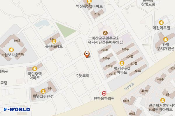 진주평거동우체국 위치 지도 — 경상남도 진주시 진양호로125번길 15, 진주평거동우체국 (평거동)