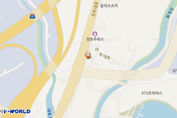 두량저수지 위치 지도 — 경상남도 진주시 정촌면 진주대로 54-1