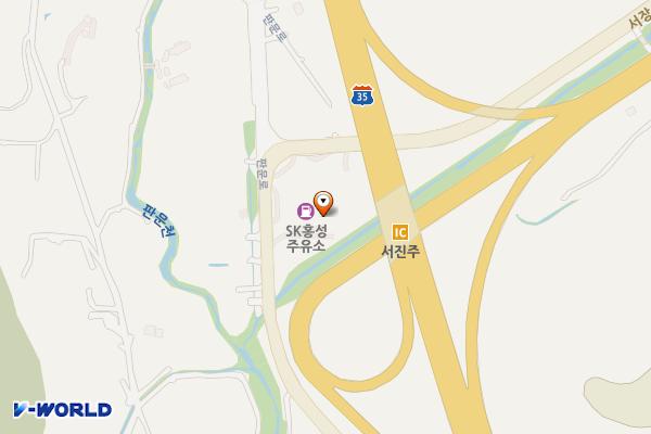 ㈜홍성주유소 위치 지도 — 경상남도 진주시 판문로 192