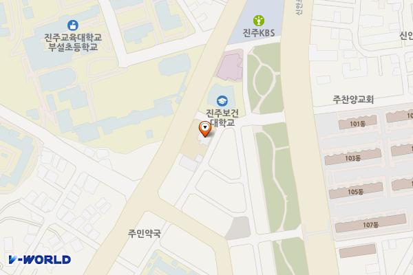 신안동 행정복지센터 위치 지도 — 경상남도 진주시 진양호로 360