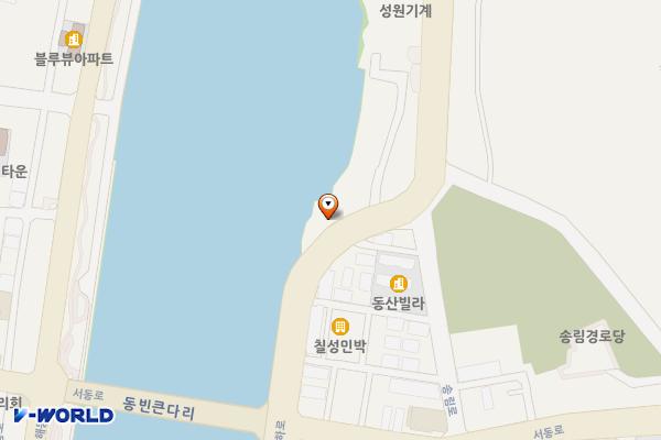 송도동 노상2 위치 지도 — 경상북도 포항시 남구 운하로 205