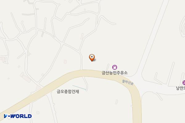 금산엘피지 충전소 위치 지도 — 경상남도 진주시 금산면 월아산로 1906