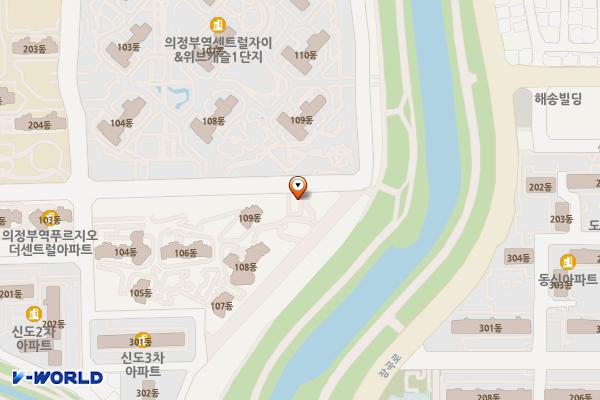 의정부동 제7공영주차장 위치 지도 — 경기도 의정부시 의정부동 393-18