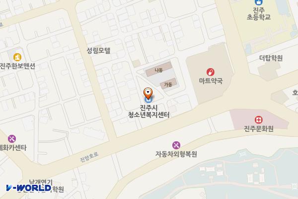 청소년상담센터 위치 지도 — 경상남도 진주시 북장대로 6번길 9
