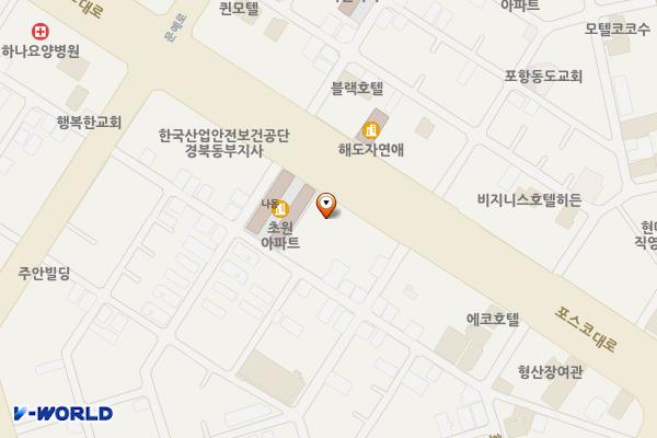 해도동 노상18 위치 지도 — 경상북도 포항시 남구 포스코대로 412