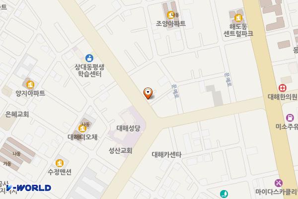 해도동 노상15 위치 지도 — 경상북도 포항시 남구 대해로 153