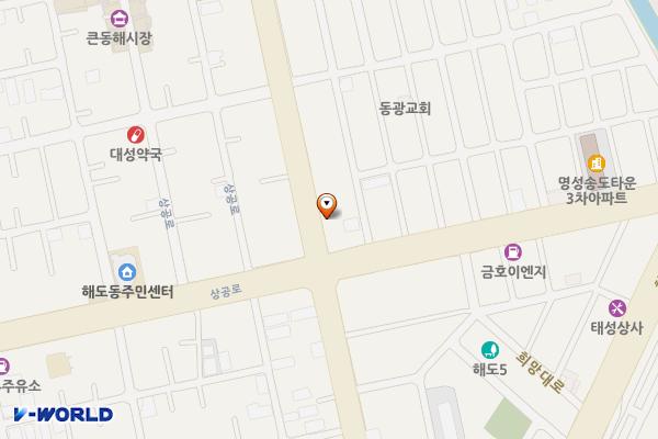 해도동 노상11 위치 지도 — 경상북도 포항시 남구 해동로 48-1