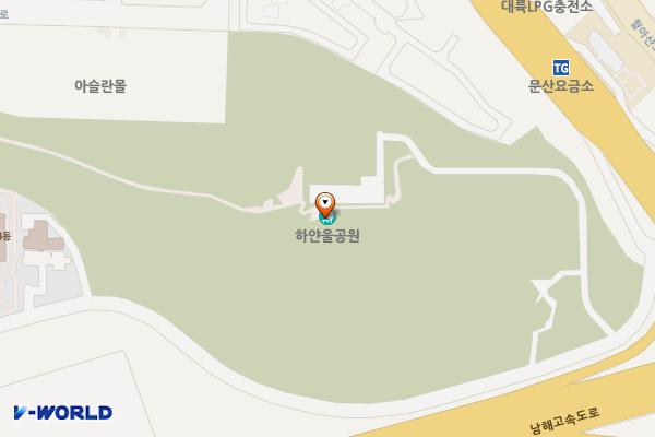 하얀울공원 위치 지도 — 경상남도 진주시 충무공동 350