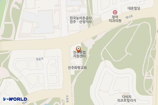 준법지원센터 위치 지도 — 경상남도 진주시 소호로 86