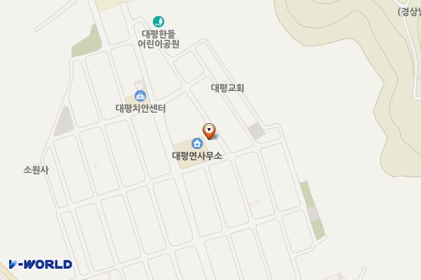 대평면복지관 위치 지도 — 경상남도 진주시 대평면 한들길42번길 5