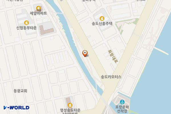 해도동 노상9 위치 지도 — 경상북도 포항시 남구 송도동 539