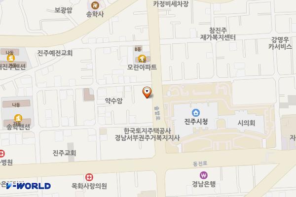 진주상대동우체국 위치 지도 — 경상남도 진주시 솔밭로 129, 진주상대동우체국 (상대동)