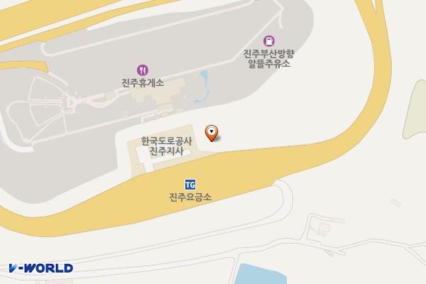 주식회사 에스피씨삼립 진주(부산방향)충전소 위치 지도 — 경상남도 진주시 남해고속도로 194