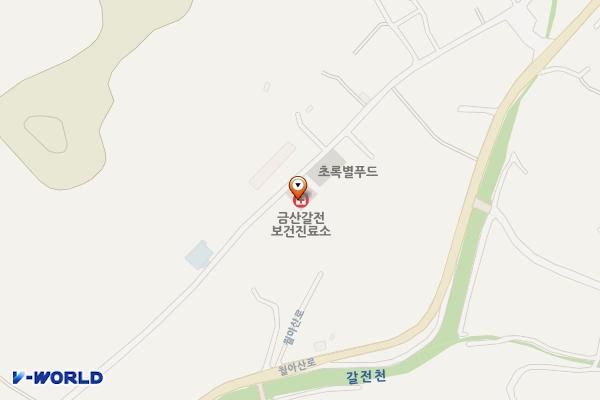 금산갈전보건진료소 위치 지도 — 경상남도 진주시 금산면 갈전길 48
