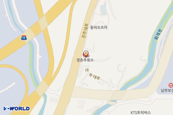 정촌주유소 위치 지도 — 경상남도 진주시 정촌면 진주대로 62