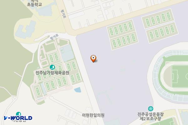 공설운동장 보조경기장 위치 지도 — 경상남도 진주시 숙호산로 89