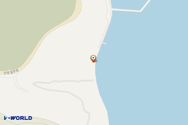 산양해변공원 공중화장실 위치 지도 — 경상남도 통영시 산양읍 영운리 72-1